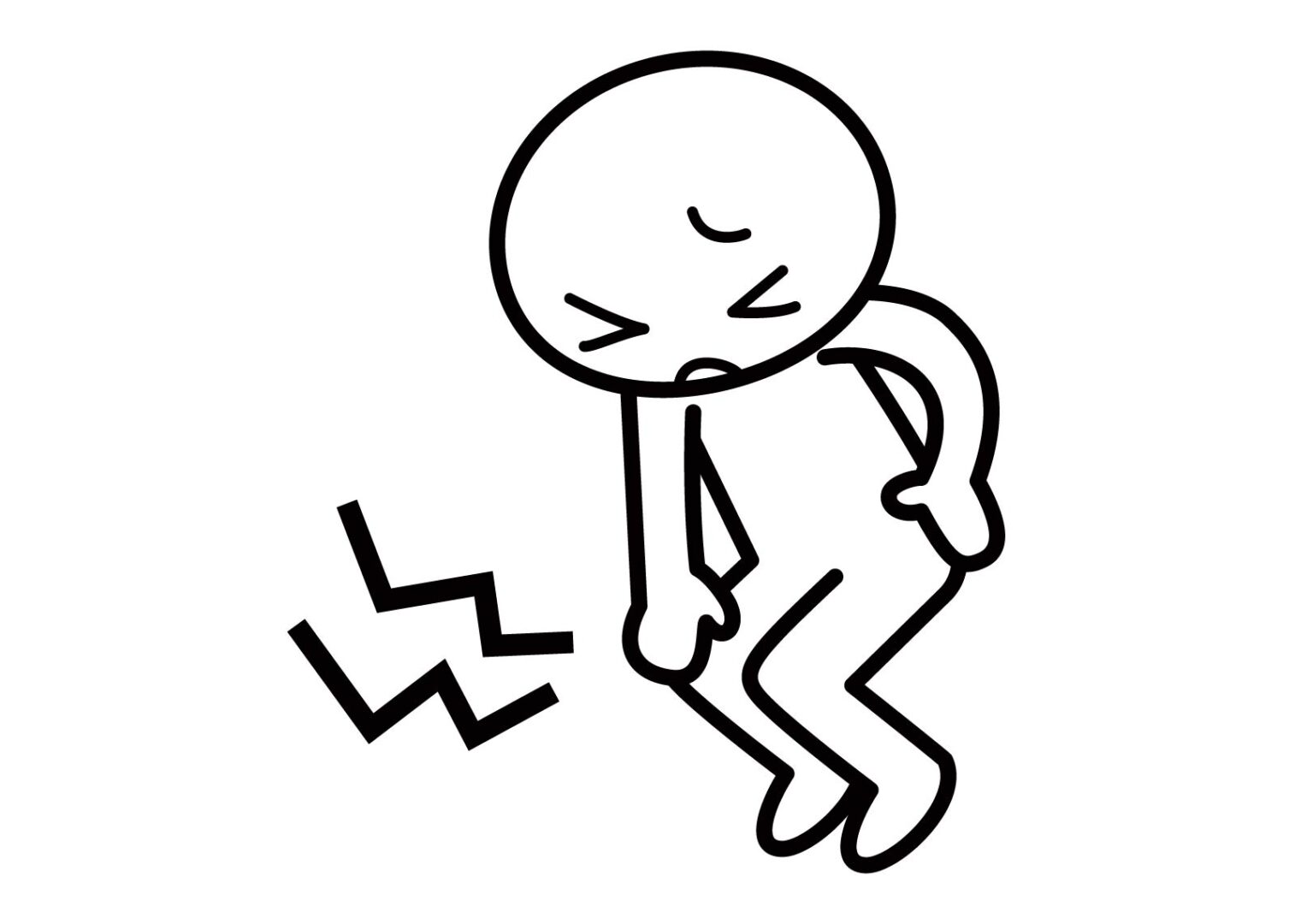 膝の痛みのイラスト
